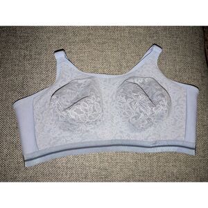 Lane Bryant Wireless Bra - Blue Lace - LIKE NEW - NO SIGNS OF WEAR - 46DDD